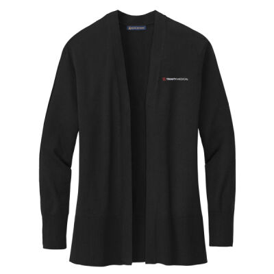 BB18403 | Embroidered Trinity - Women's Cotton Stretch Long Cardigan Sweater Thumbnail
