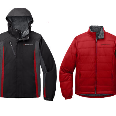 J321 | Black/Magnet/Signal Red | Embroidered Trinity - Colorblock Black/Red 3 in 1 Jacket (Trinity) Thumbnail