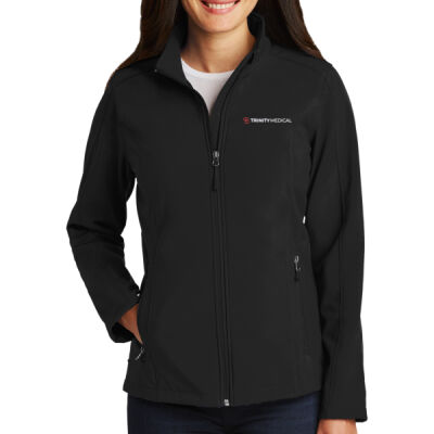 L317 | Black | Embroidered Trinity - Women's Core Soft Shell Jacket Thumbnail